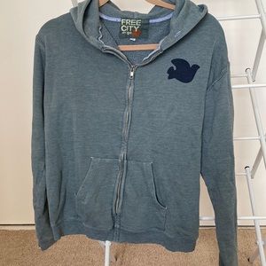 Free City zip up hoodie